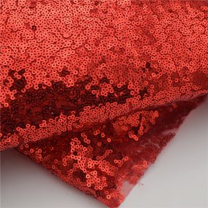 red sequin fabric