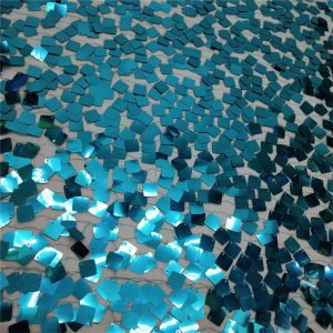 blue sequin fabric