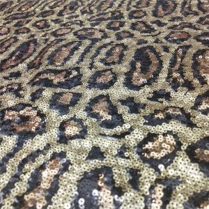 leopard sequin fabric