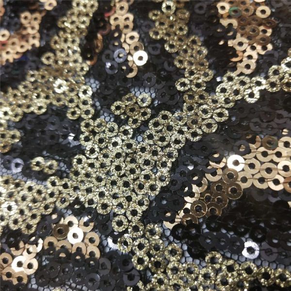 Luxury mini leopard sequin fabric - Image 5