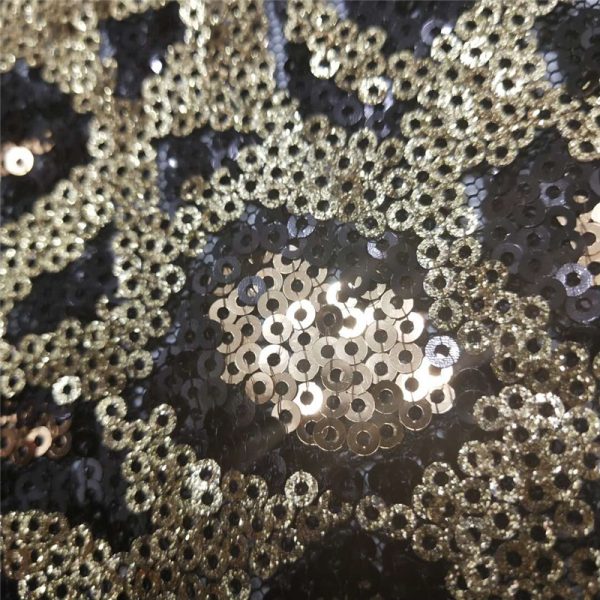 Luxury mini leopard sequin fabric - Image 4