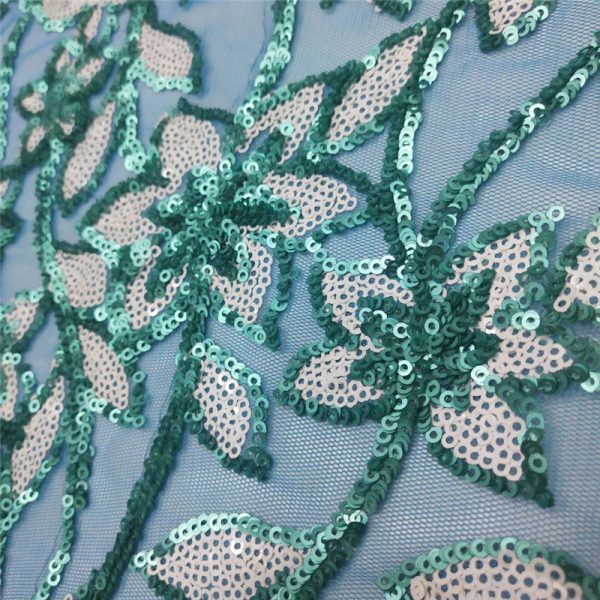 aqua blue sequin fabric