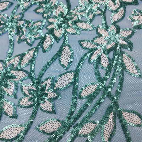 aqua blue sequin fabric