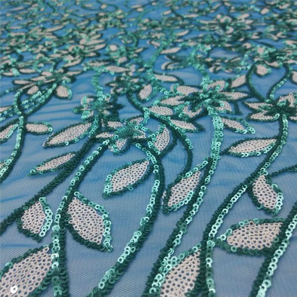 aqua blue sequin fabric