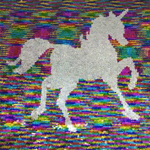 sequin unicorn fabric