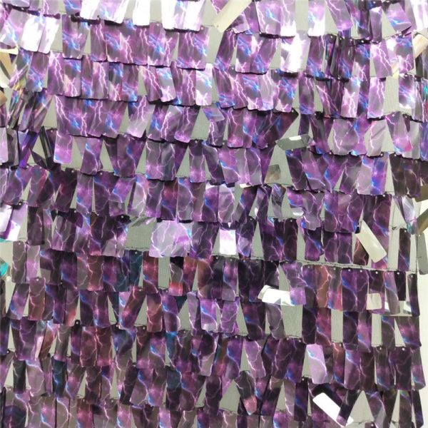 Customized rectangle sequin fabric wholesale