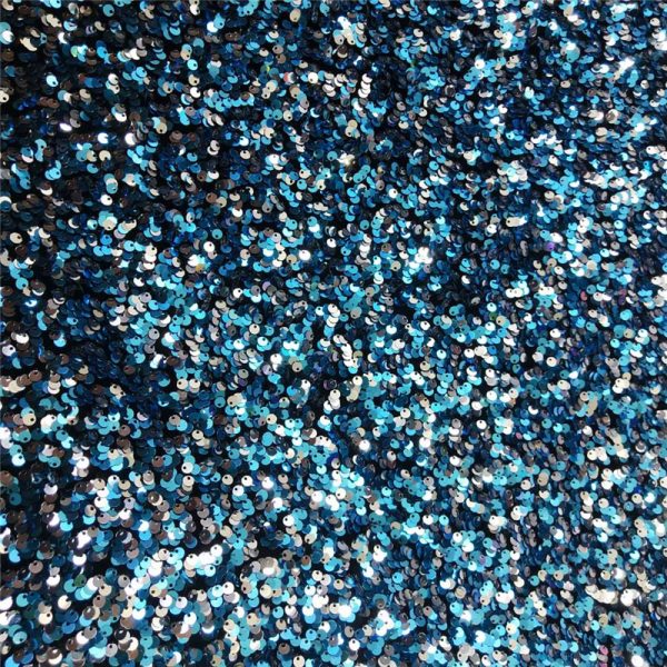 Velour wholesale stretch sequin fabric - Image 3