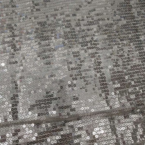 silver sequin fabric 3mm