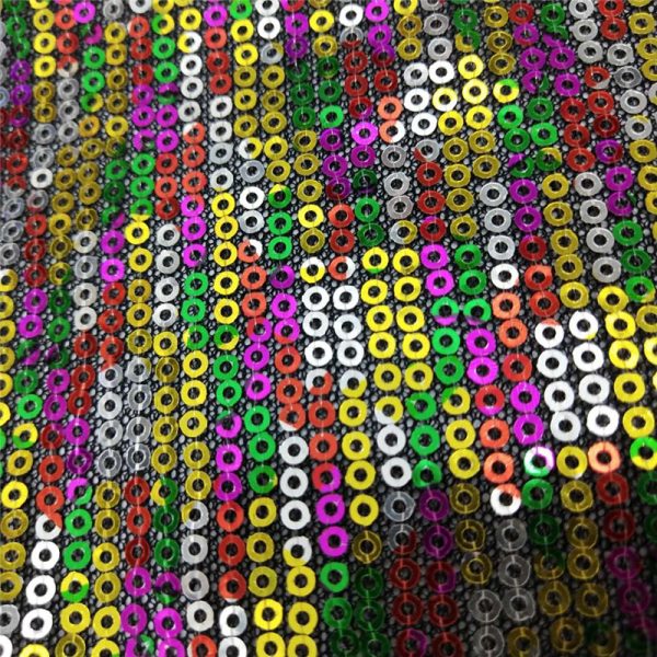 sequins fabric multicolor