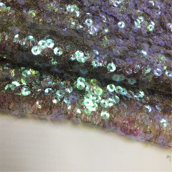 Clear sequin tulle fabric online - Image 5