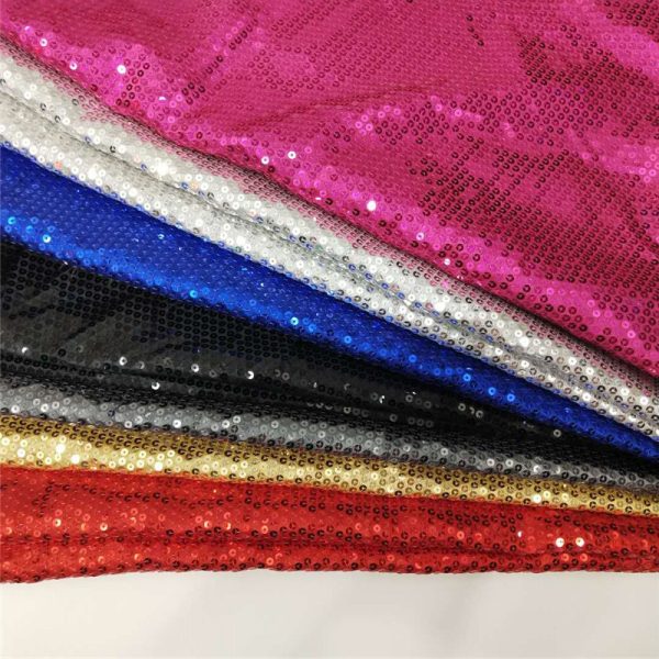 Disco dot sequin stretch fabric - Image 3