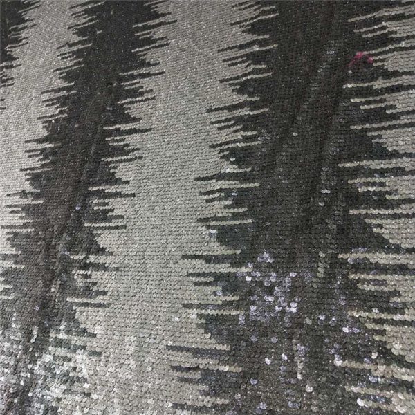 Matte embroidered sequin fabric for sale wholesale - Image 4