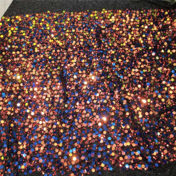 Large iridescent sequins fabric - Image 3