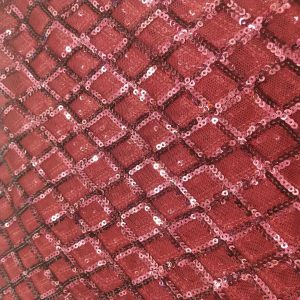 red sequins fabric