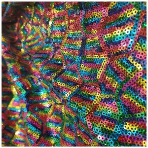 rainbow sequin fabric wholesale