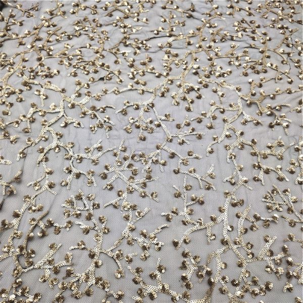 gold sequin fabric for sale