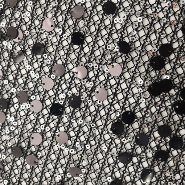 Large black sequin fabric matte - Image 3