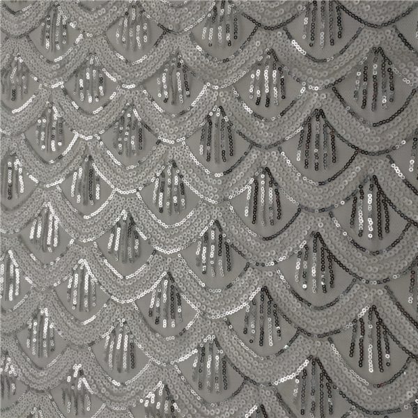 sheer mesh sequin fabric