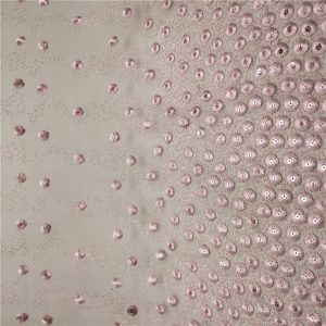 sheer pink sequin fabric