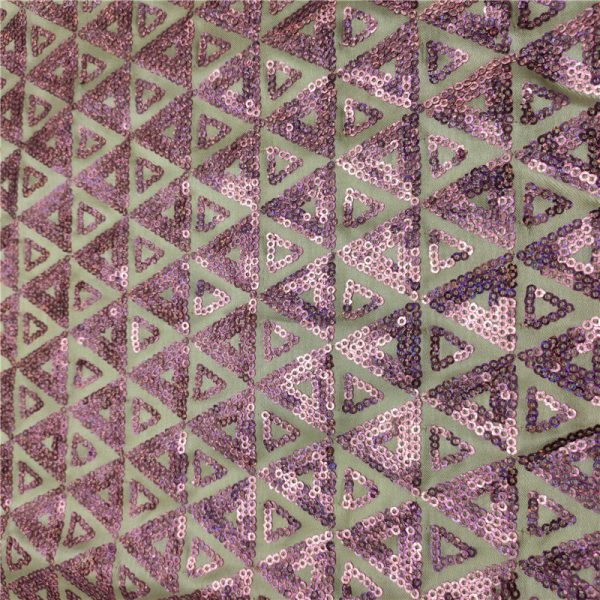 pink matte sequin fabric