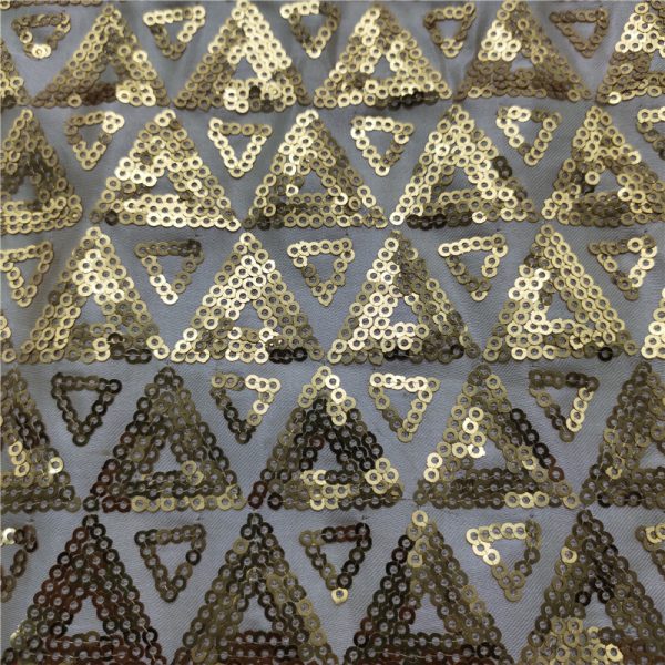 matte sequin fabric gold