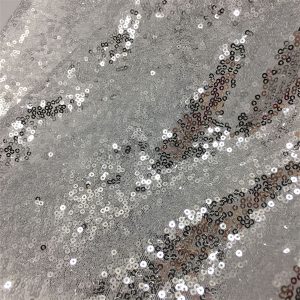 silver sequin fabric bolt