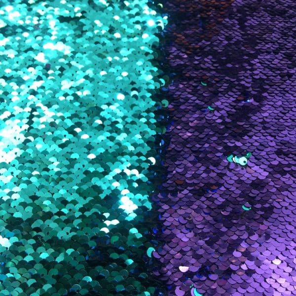 two sided reversible sequin fabric