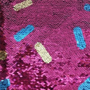 fish scale hologram sequin fabric