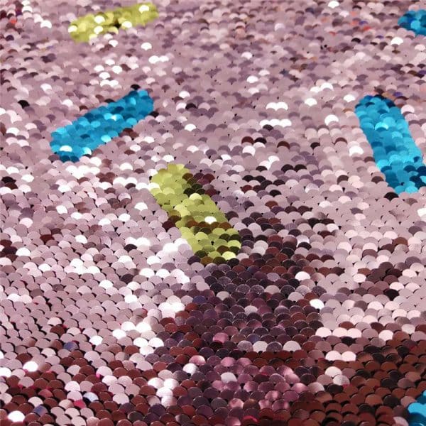 mermaid fabric pink sequin