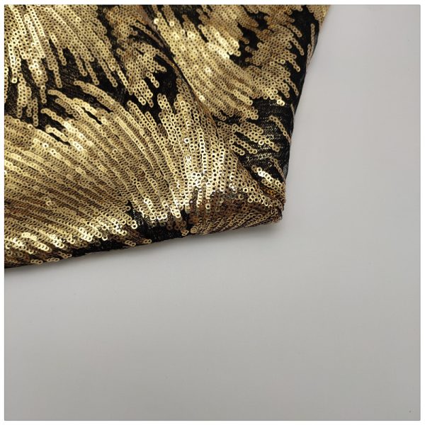 Sequin gold fabric - Image 6