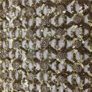 gold sequin dot fabric