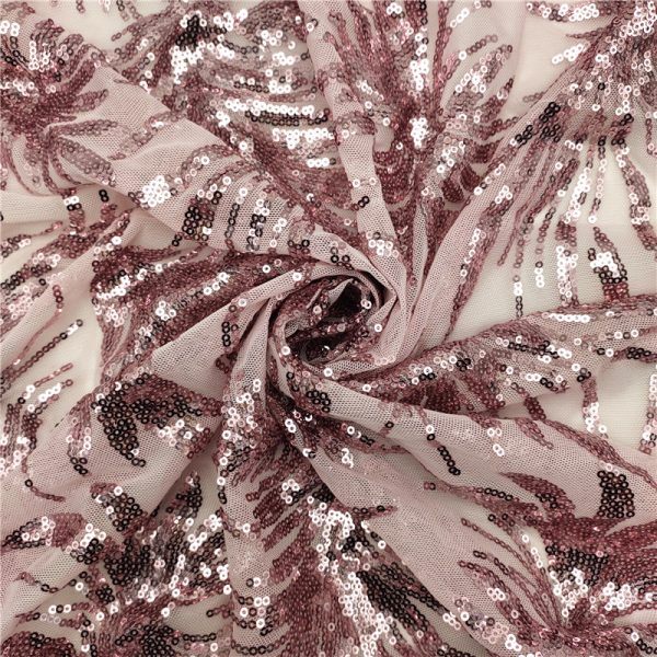 pink ombre sequin fabric