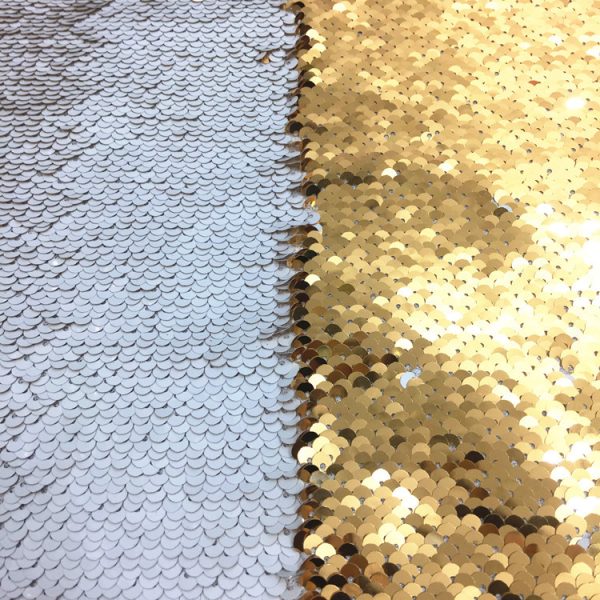 gold flip mermaid sequin fabric