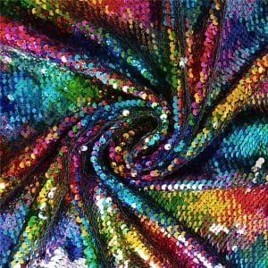 mermaid reversible sequin shiny fabric