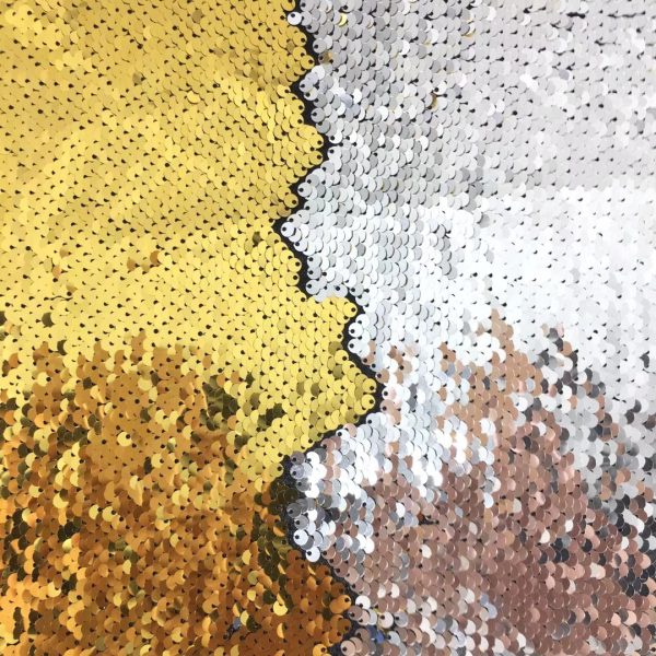 gold and silver sequin fabric