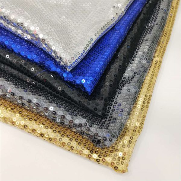 Buy silver sequin dot fabric bolt wholesale - Image 2