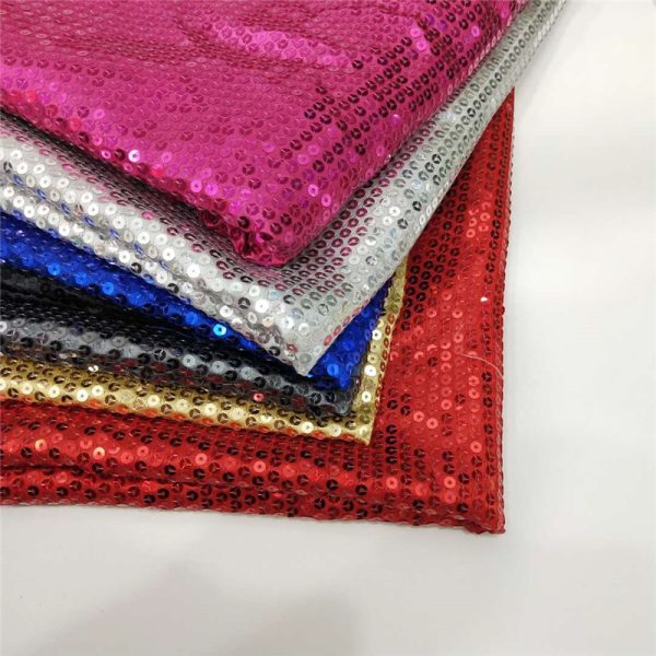 Buy silver sequin dot fabric bolt wholesale - Image 3