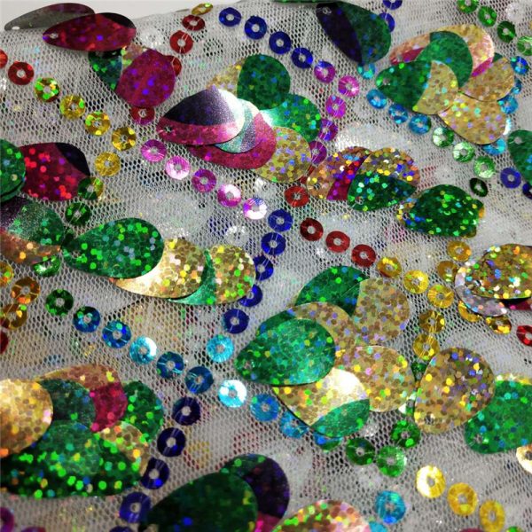 rain drop sequin fabric