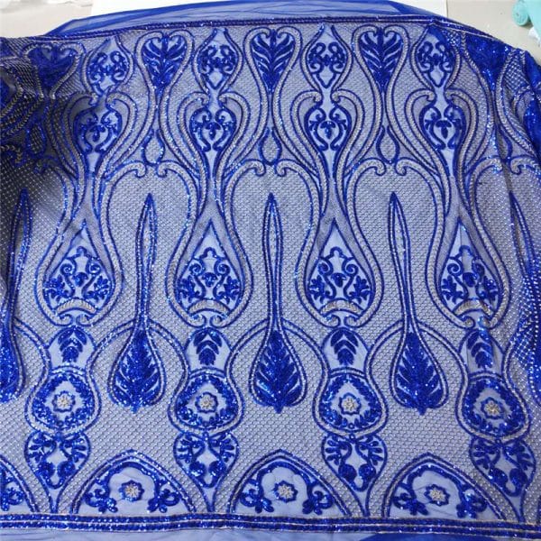 royal blue micro sequin fabric