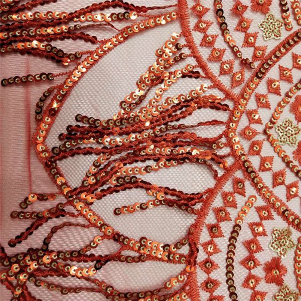 Scallop sequin fabric mesh fabric - Image 4