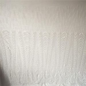 white sequin applique mesh dress fabric