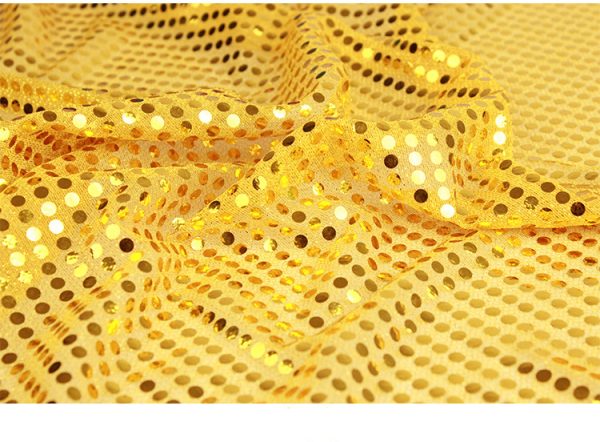 gold sequin knit fabric