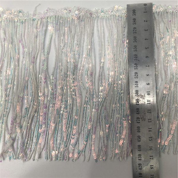 Iridescent fringe sequin fabric - Image 2