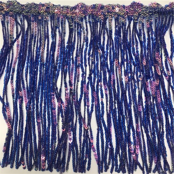 Iridescent fringe sequin fabric - Image 5