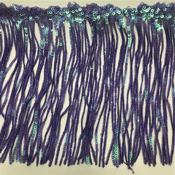 iridescent fringe sequin fabric