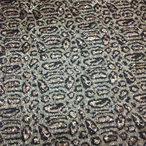 Customizable leopard print sequin fabric - Image 5