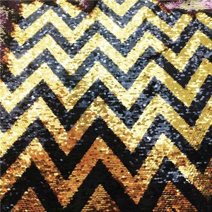 zig zag sequin fabric