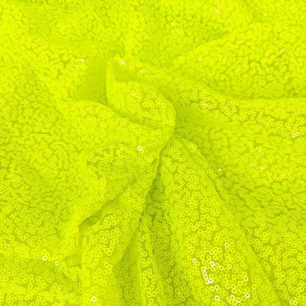 canary yellow sequin fabric