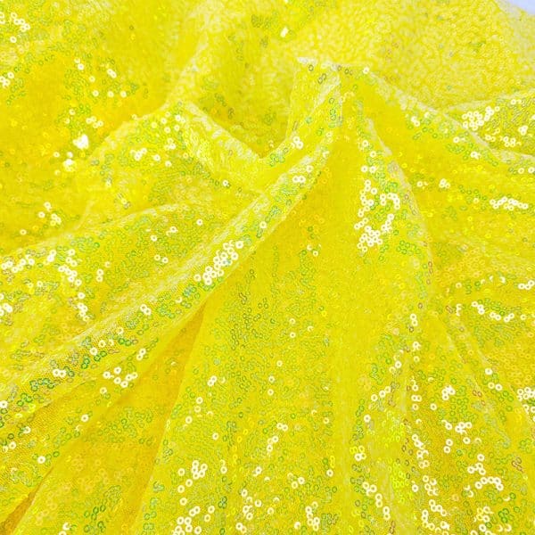 yellow sequin fabric