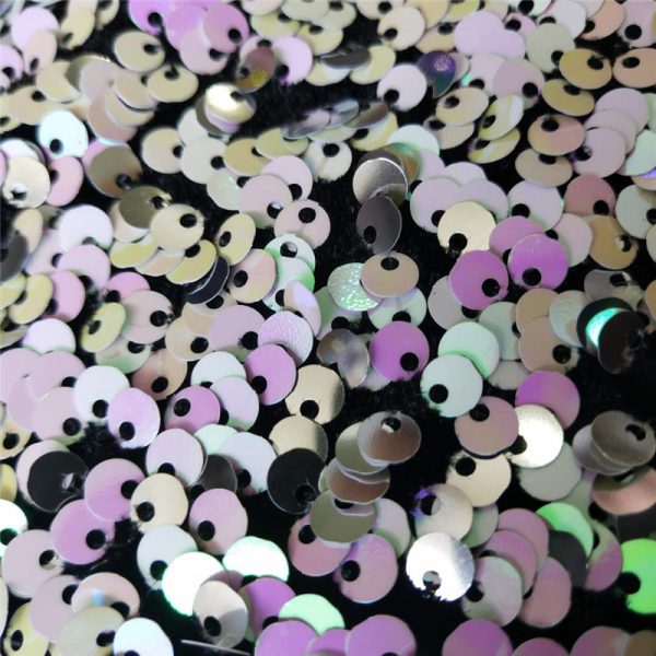 poly-spandex sequin fabric